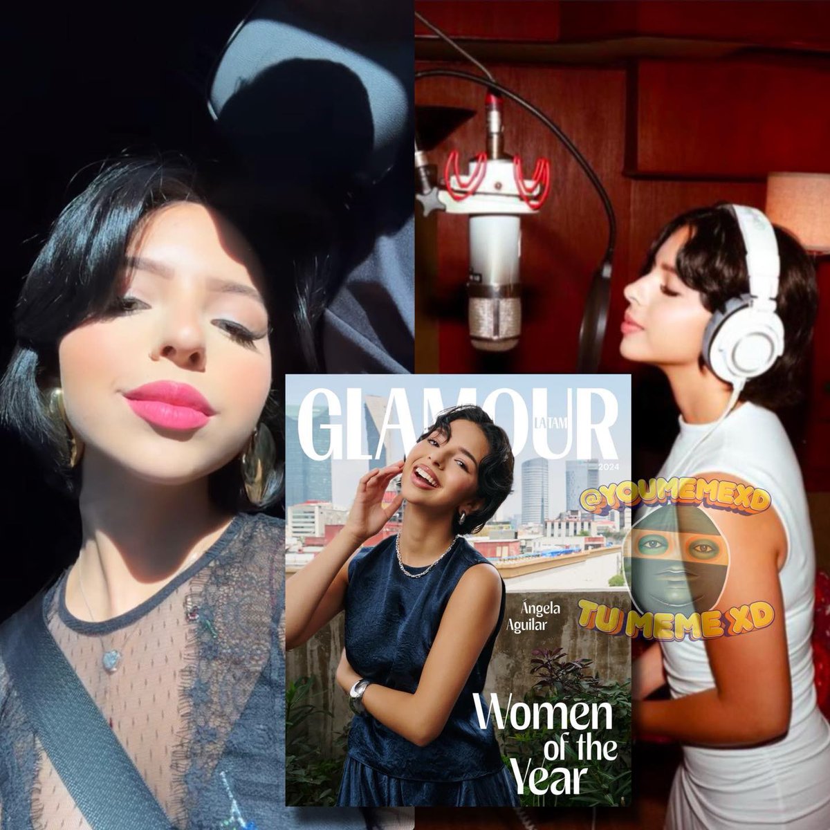 youmemexd's tweet photo. ‘Ángela Aguilar’ oficialmente es seleccionada como la ‘Mujer del año 2024’ por la revista Glamour. Sin duda alguna, la dama de México sigue callando bocas a sus h4t3r*s, no cabe duda que es un honor que sea mexicana 🇲🇽🙌🏻 https://t.co/iw77dNIjdm