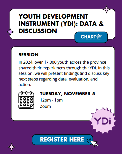 Human Early Learning Partnership (HELP) (@help_ubc) on Twitter photo 🔔 Coming tomorrow 🔔!! Don’t miss the CHART Lab Symposium Series YDI: Data & Discussion webinar. This one-hour session will present key findings from the 2024 #YDI Provincial Report. More details and registration info here: hubs.la/Q02WW2gH0
<a href="/HasinanisaH/">Dr. Hasina Samji</a> 🔔 Coming tomorrow 🔔!! Don’t miss the CHART Lab Symposium Series YDI: Data & Discussion webinar. This one-hour session will present key findings from the 2024 #YDI Provincial Report. More details and registration info here: hubs.la/Q02WW2gH0
<a href="/HasinanisaH/">Dr. Hasina Samji</a>