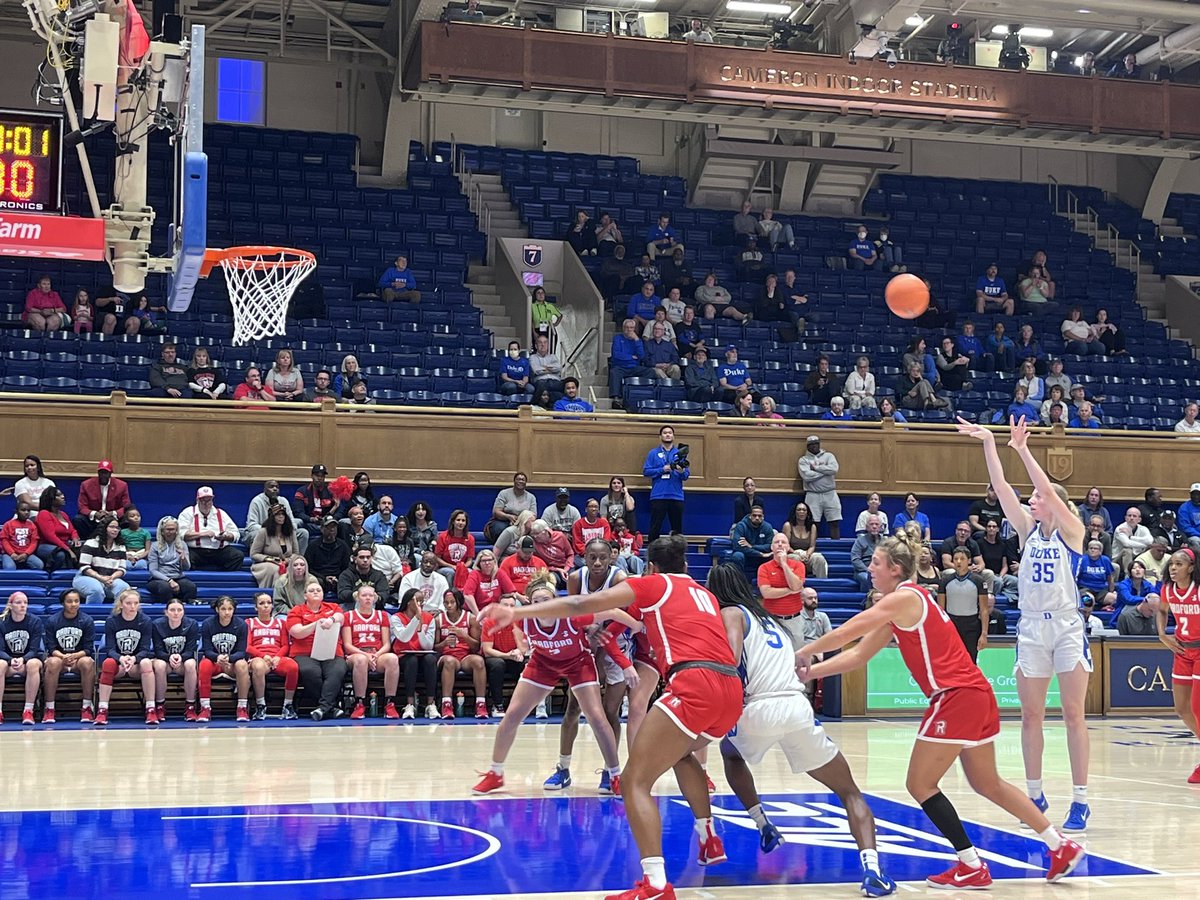 mrmohnsclassmpe's tweet photo. A great day for Mills Park 5th graders and teachers courtesy of @DukeU and @DukeWBB. A dominant Duke win BTW! https://t.co/P5f6b4y2M9