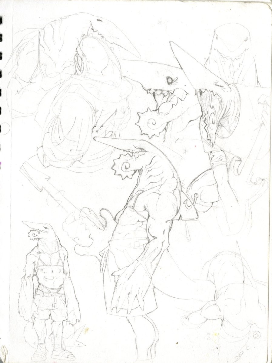 Misc Paleobido character sketchbook scans 