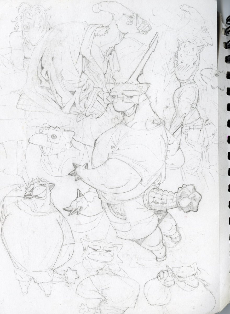 Misc Paleobido character sketchbook scans