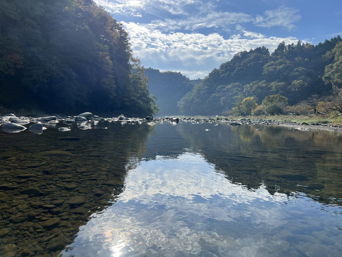 _temita's tweet photo. 今日も天気が良いです。
穏やかな朝☀️
＃キャンプ https://t.co/MUDOVkHC00