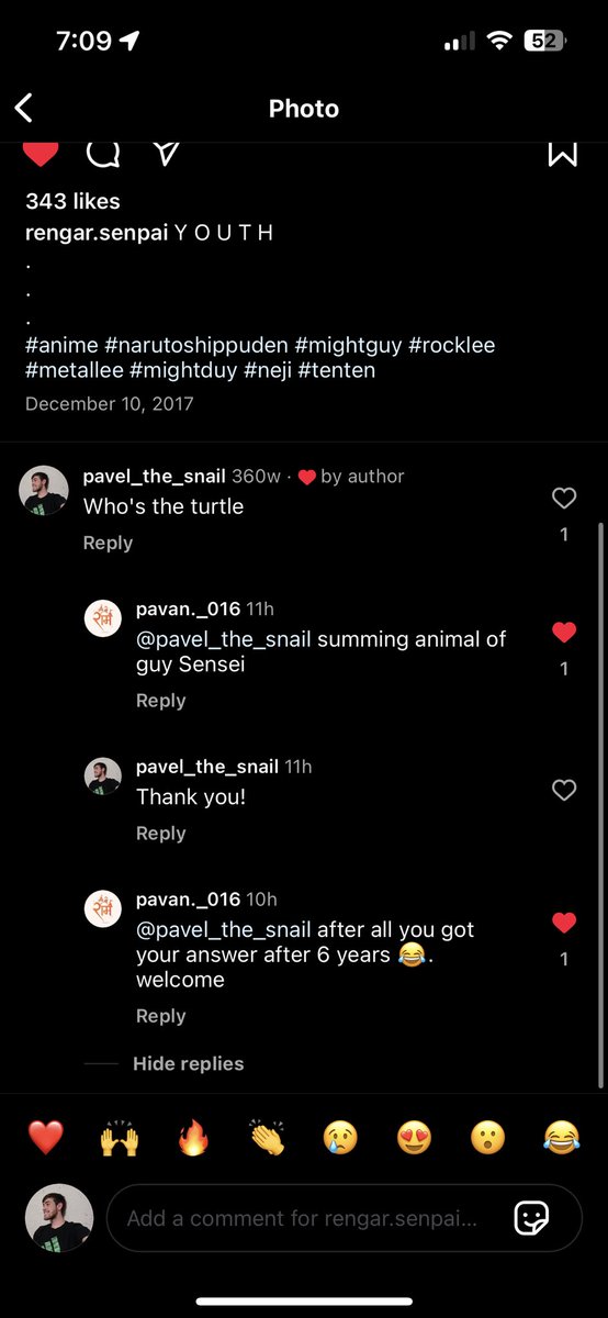 After 360 weeks I finally got a reply to a question I forgot I even asked! Glad I finally got an answer I guess 😂