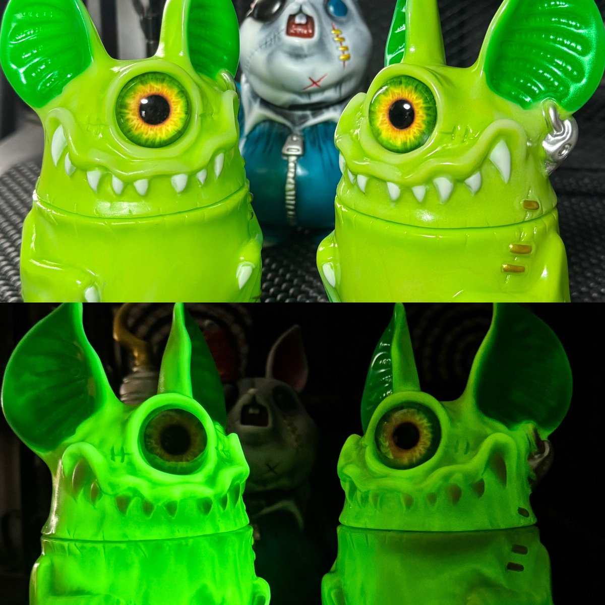 カゲマルデザイン アイビー やみつきキャベツカラー 蓄光 ソフビ カゲマルデザイン アイビー やみつきキャベツカラー 蓄光 ソフビ