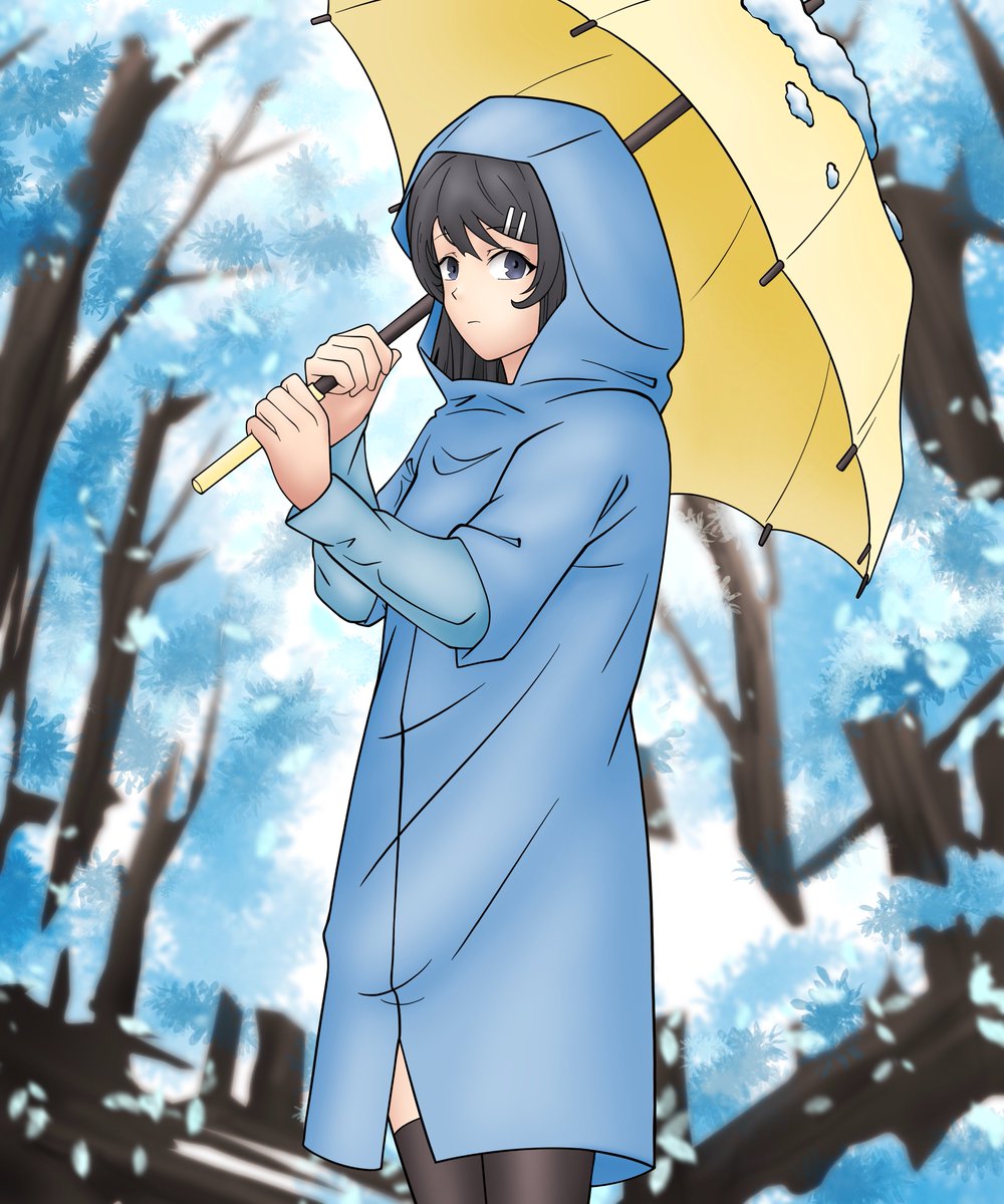 RoseeSelenaaa34's tweet photo. A girl stands alone under an umbrella, embracing the quiet beauty of each season. Through rain and sunshine, Each season brings a new story.
.
.
#SeasonalArt #AnimeArt #DigitalIllustration #UmbrellaArt #WinterToAutumn #QuietMoments
#ArtisticJourney #AnimeAesthetic #PeacefulScenes https://t.co/7AHBmgnSBU
