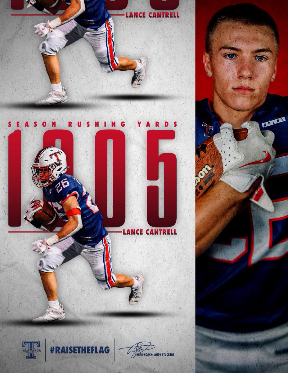 Talawanda Football (@talawandafb) on Twitter photo Congratulations to <a href="/LanceCantrell26/">Lance Cantrell</a> and the OL!! Lance went over 1,000 yards rushing for the season Friday night! Congratulations to <a href="/LanceCantrell26/">Lance Cantrell</a> and the OL!! Lance went over 1,000 yards rushing for the season Friday night!