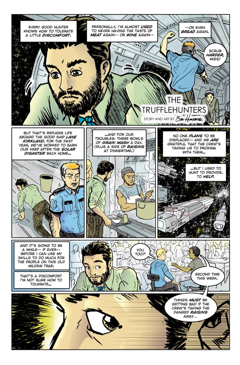 BenHumeniuk's tweet photo. Less than three days left to order your copy of @potsandpanels, y’all. Savor 50+ stories and recipes, including my “Trufflehunters” tale!

It’s 400+ pages of comics pros and indie up-n-comers cooking up fresh work. Make your reservation before it’s too late! 🔗 ⬇️ https://t.co/Fw2Ai3s2ZW