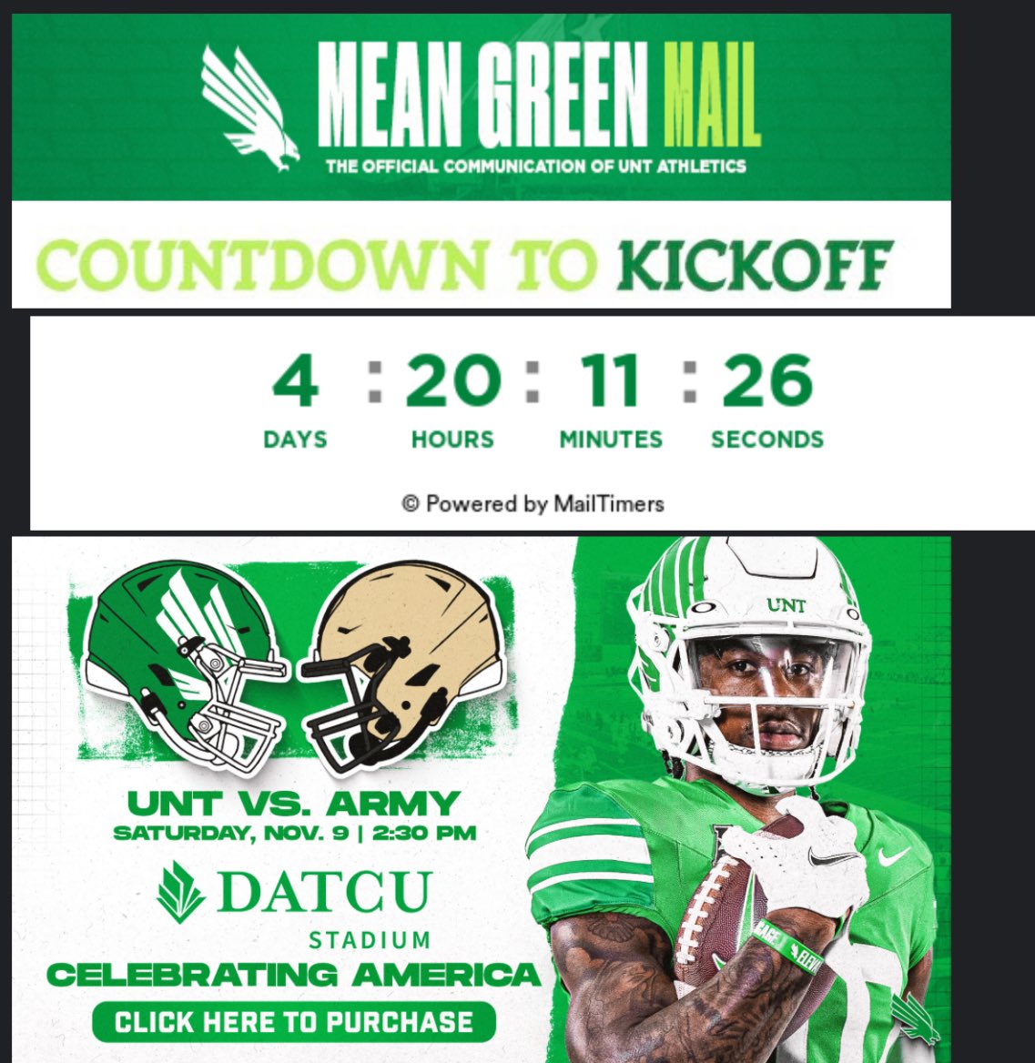 Blessed to receive a game invite !!! <a href="/MeanGreenFB/">UNT Football</a> <a href="/CoachBOdom/">Brian Odom</a> <a href="/LufkinRecruit/">Lufkin Recruiting</a>
