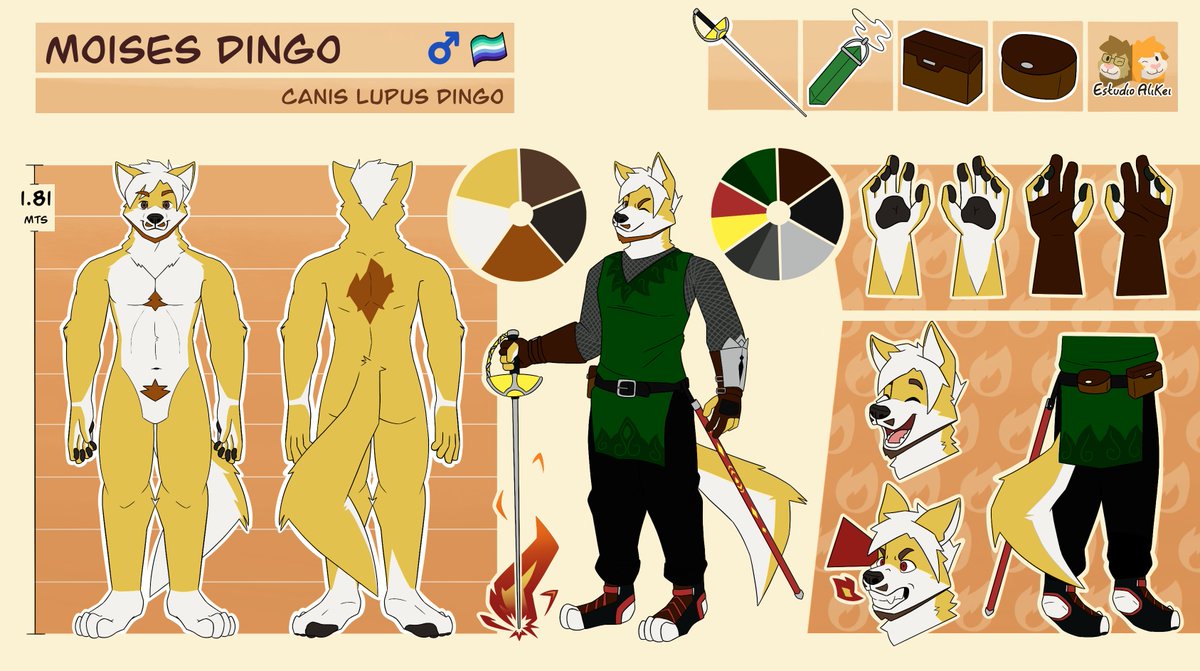 MangodingoMoi's tweet image. A new ref sheet has been dropped~
by @EstudioDeAlikei