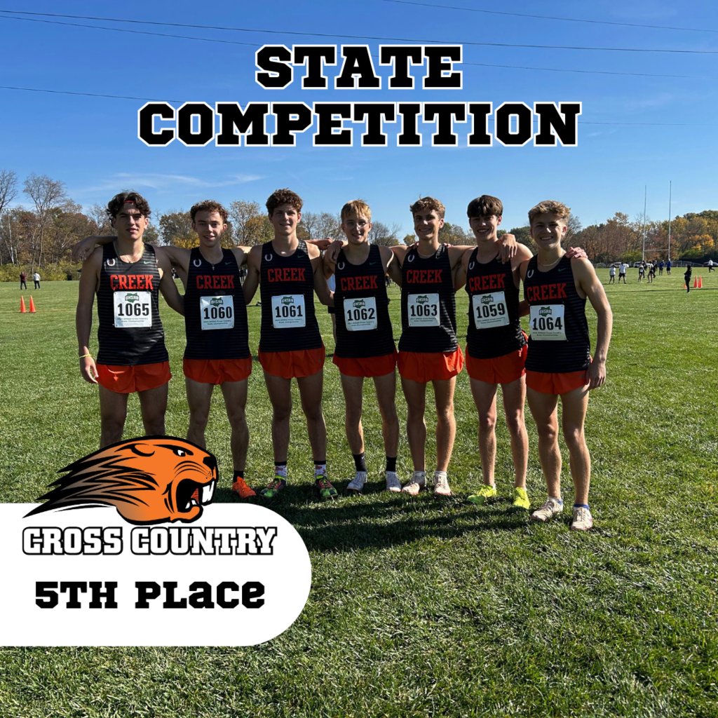 BcrkSchools's tweet photo. Huge shoutout to our incredible Beavercreek Boys Cross Country team! They raced to an impressive 5th-place finish at the state meet at Fortress Obetz this past Saturday!  #BcreekSchools #CrossCountry https://t.co/XPRV3REce8