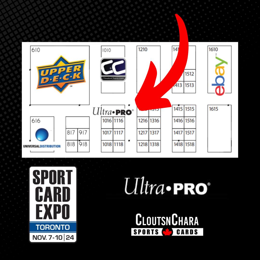 Pulled a monster card at the Upper Deck  lounge or need to stock up? Don’t worry, Ultra PRO has all the protection you need! From 1-touches to toploaders, swing by the Ultra Pro Booth at the Toronto Card Show (right across from CloutsnChara)!📷📷
.
.
.
#TorontoSportCardExpo