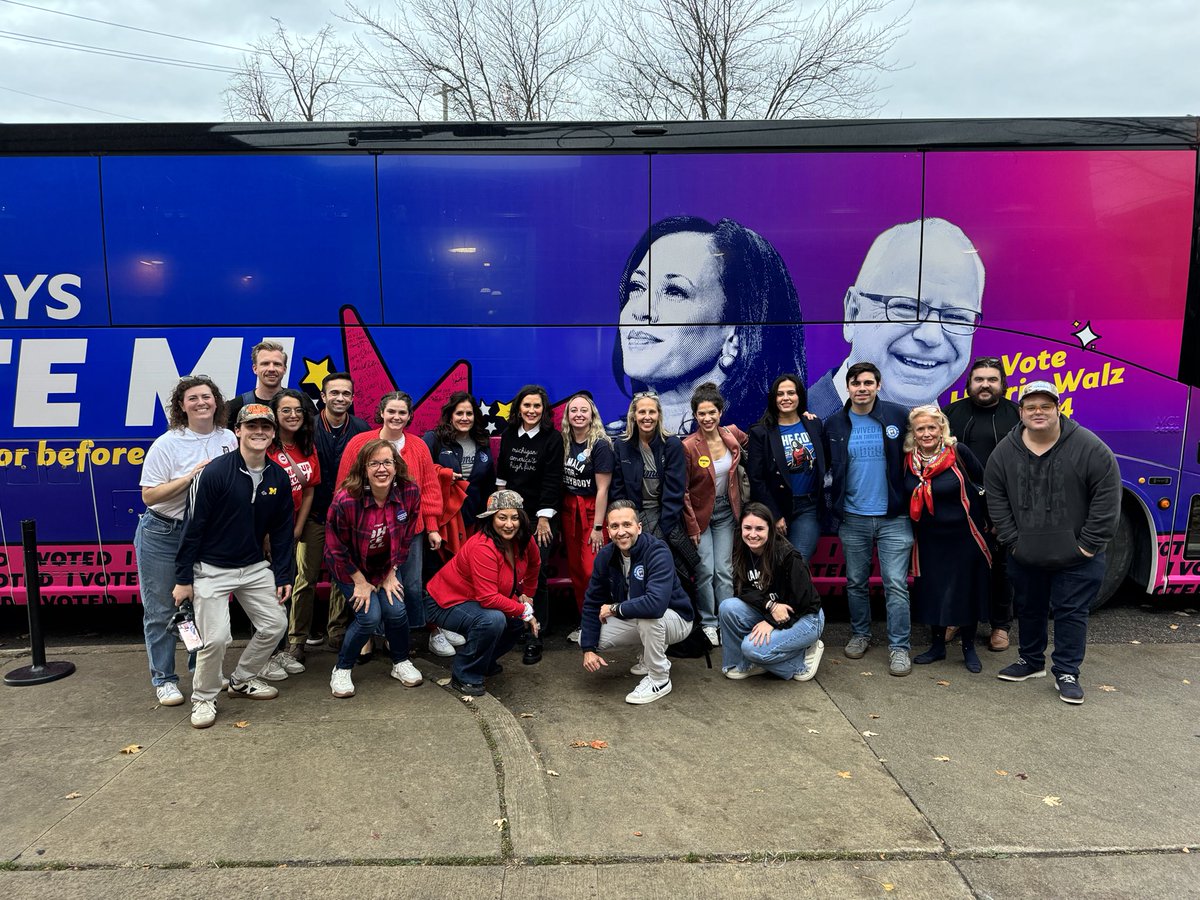 With <a href="/gretchenwhitmer/">Gretchen Whitmer</a> and <a href="/joshgad/">Josh Gad</a> talking to students tonight about what’s at stake in this election. Young people are 20% of our population and 100% of our future, and young people have the power to make the difference tomorrow.