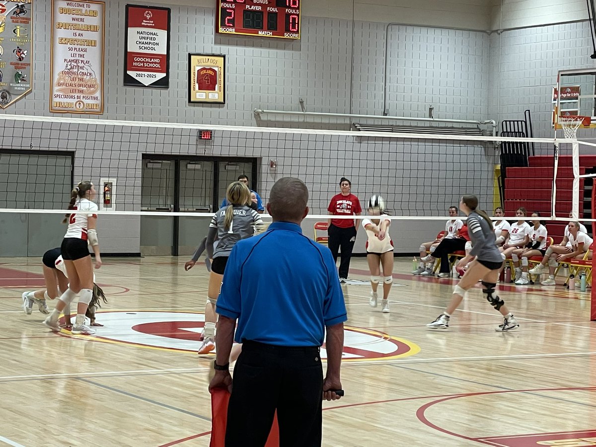 12prgordon's tweet photo. Fauquier takes the 3rd set 25-22 over @goochland_vball in Region 3B quarterfinals.  

Dogs are up 2-1 in sets. 

Dogs are up 13-8 in the 4th set. https://t.co/G7rDYdMrRx