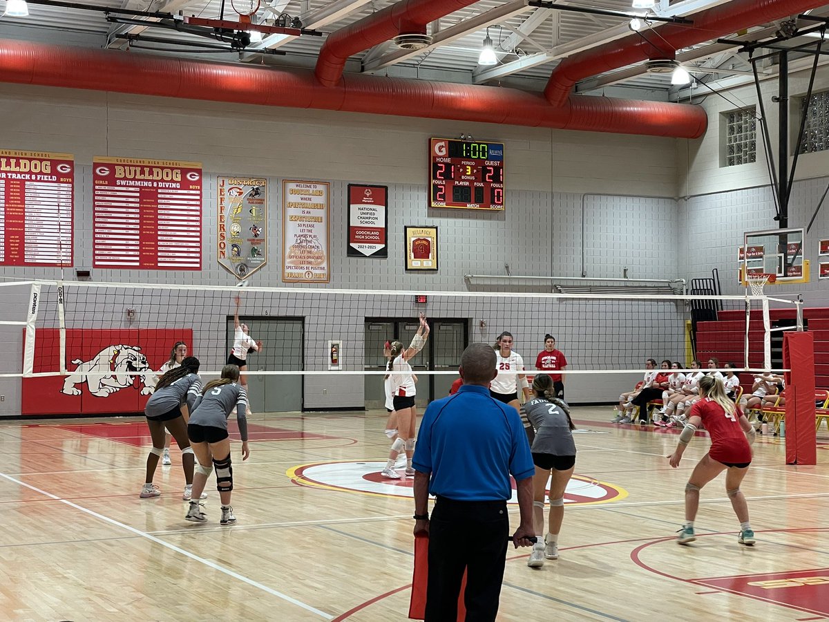 12prgordon's tweet photo. Fauquier takes the 3rd set 25-22 over @goochland_vball in Region 3B quarterfinals.  

Dogs are up 2-1 in sets. 

Dogs are up 13-8 in the 4th set. https://t.co/G7rDYdMrRx