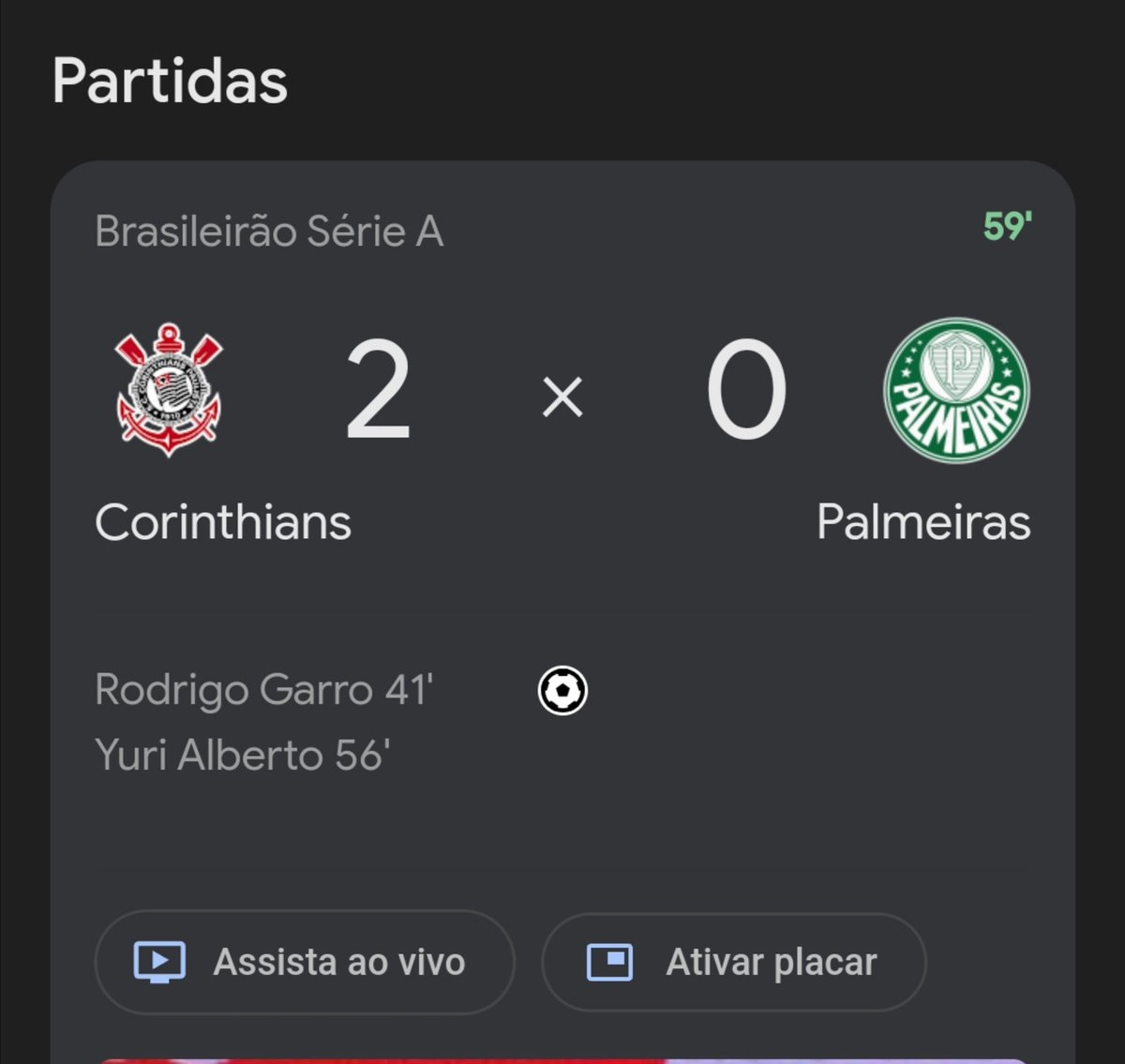 elyelsccp's tweet photo. O CORINTHIANS ESTÁ VENCENDO UM DERBY POR 2X0

O BEM FINALMENTE ESTÁ VENCENDO https://t.co/9zBEVVggFu