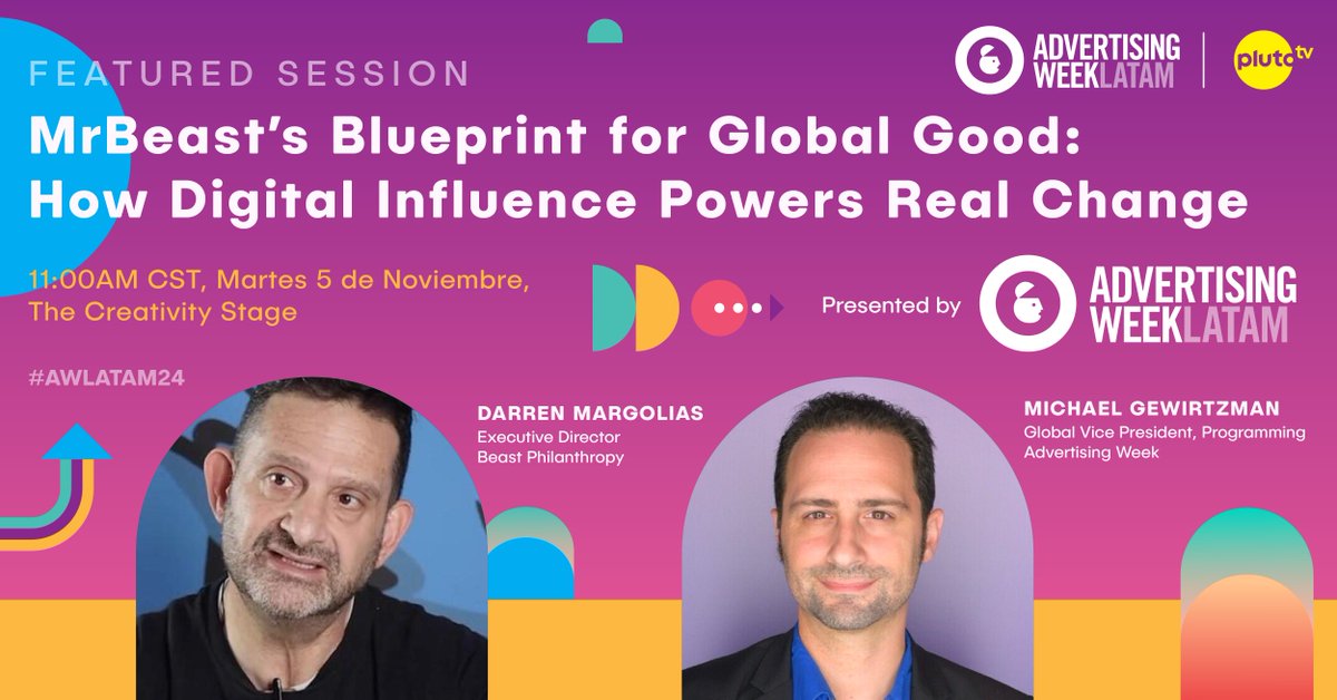 .<a href="/MrBeast/">MrBeast</a> ha llevado el entretenimiento a otro nivel, creando un impacto positivo en comunidades alrededor del mundo. 

💙 Descubre cómo Beast Philanthropy está redefiniendo la caridad digital con un enfoque auténtico y efectivo. bit.ly/3YOZcCG #AWLATAM24