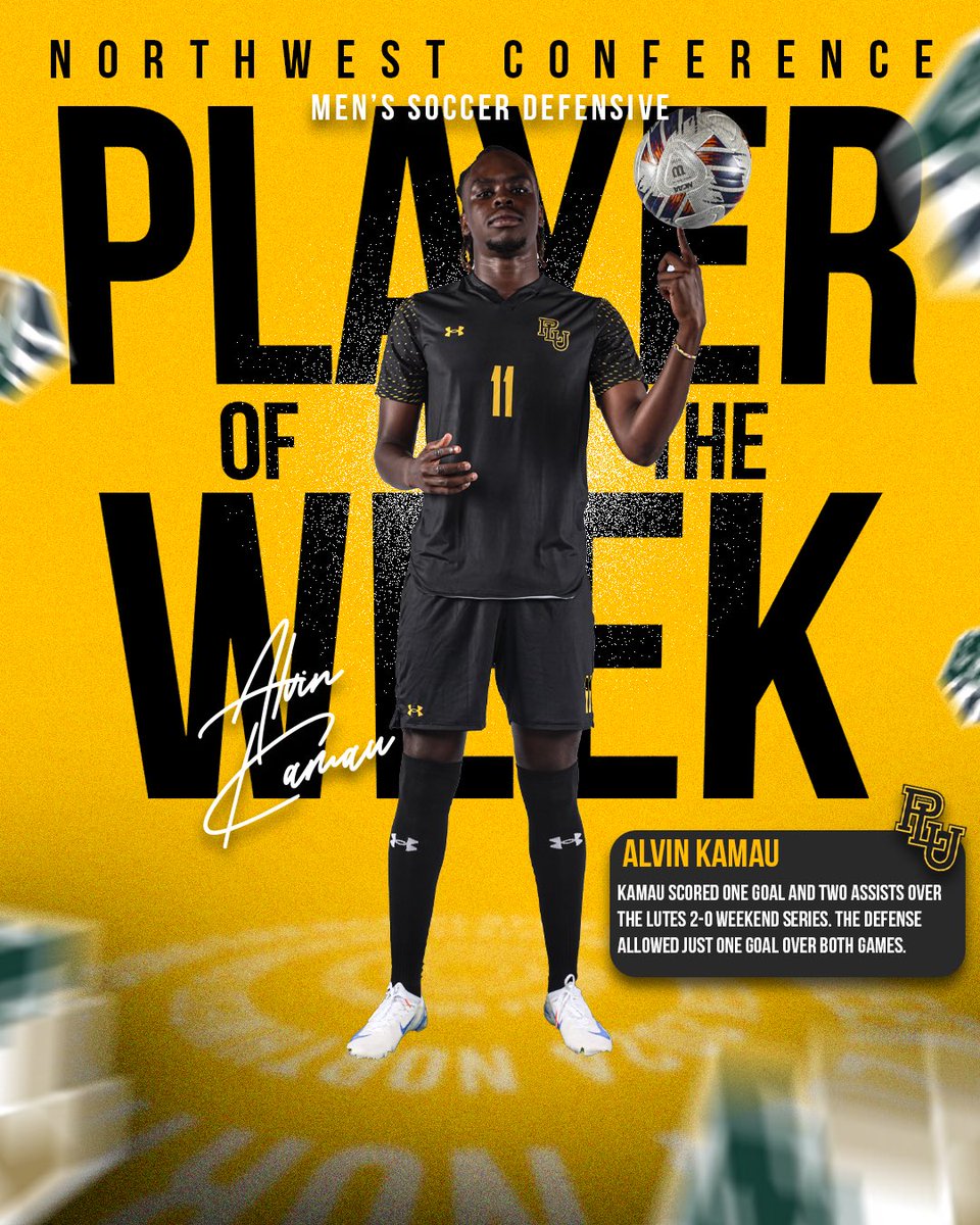 PLU Athletics (@golutes) on Twitter photo šdown Defense šŖ
Alvin Kamau of PLU Menās Soccer named Northwest Conference Menās Soccer Defensive Player of the Week after one goal and two assists while allowing just one goal over the weekend!
#GoLutes <a href="/PLU_MensSoccer/">PLU Men's Soccer</a> šdown Defense šŖ
Alvin Kamau of PLU Menās Soccer named Northwest Conference Menās Soccer Defensive Player of the Week after one goal and two assists while allowing just one goal over the weekend!
#GoLutes <a href="/PLU_MensSoccer/">PLU Men's Soccer</a>