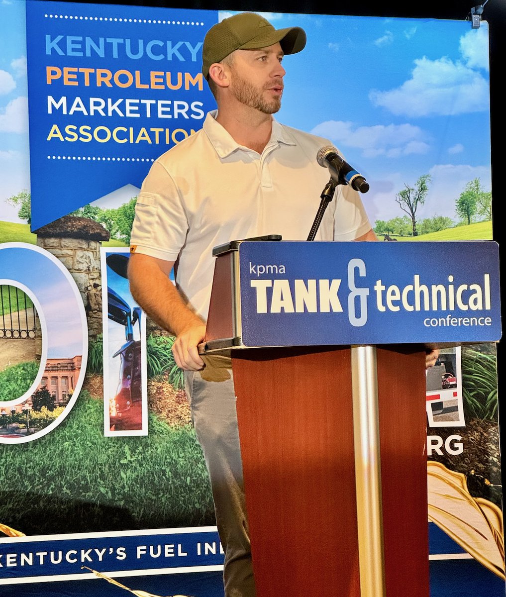 KPMAstaff's tweet photo. KPMA was honored to have @KYAgCommish Jonathan Shell give the opening address to industry members from the across the state and kickoff today's 11th annual KPMA Tank &amp; Technical Conference. @kentuckyag https://t.co/CBSopyquG2