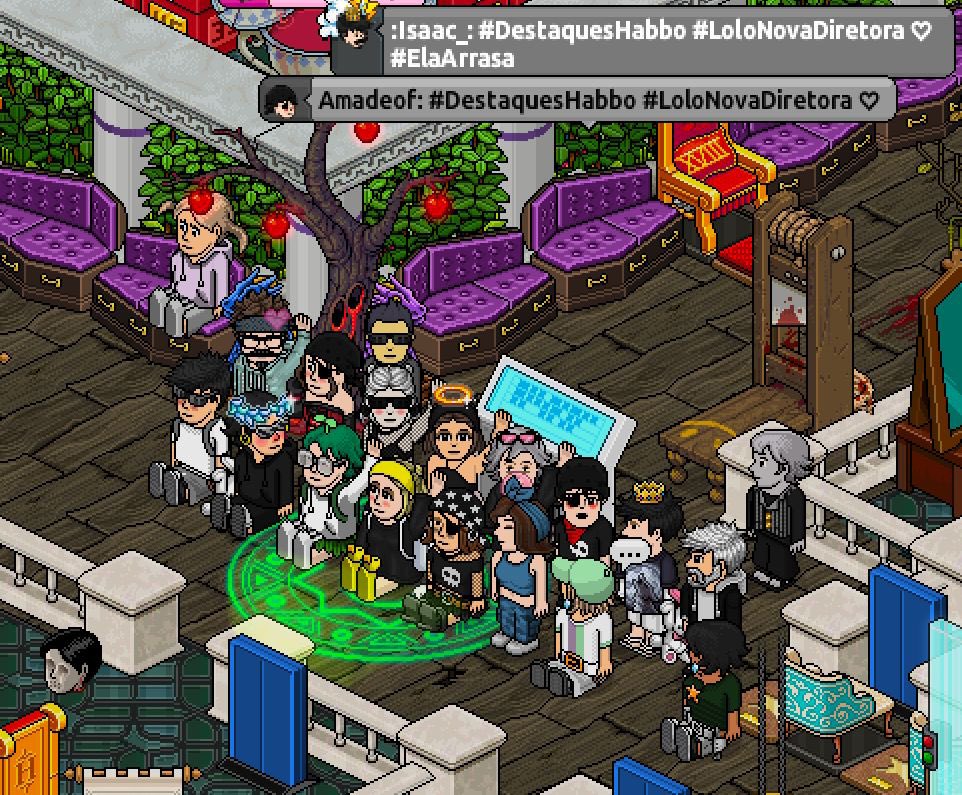 agenciadidas's tweet photo. ⚜️ SEDE ADIDAS 

Confira na íntegra os anúncios simultâneos dos destaques semanais em nossas sedes no Habblet e no Habbo Hotel. Lindo de se ver né? 📣 Adoramos ver as sedes cheias de chefes! 🌟 https://t.co/h4JZi09g2J