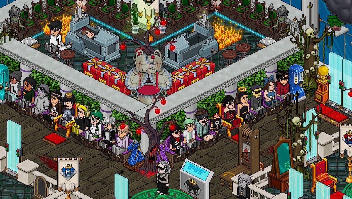 agenciadidas's tweet photo. ⚜️ SEDE ADIDAS 

Confira na íntegra os anúncios simultâneos dos destaques semanais em nossas sedes no Habblet e no Habbo Hotel. Lindo de se ver né? 📣 Adoramos ver as sedes cheias de chefes! 🌟 https://t.co/h4JZi09g2J