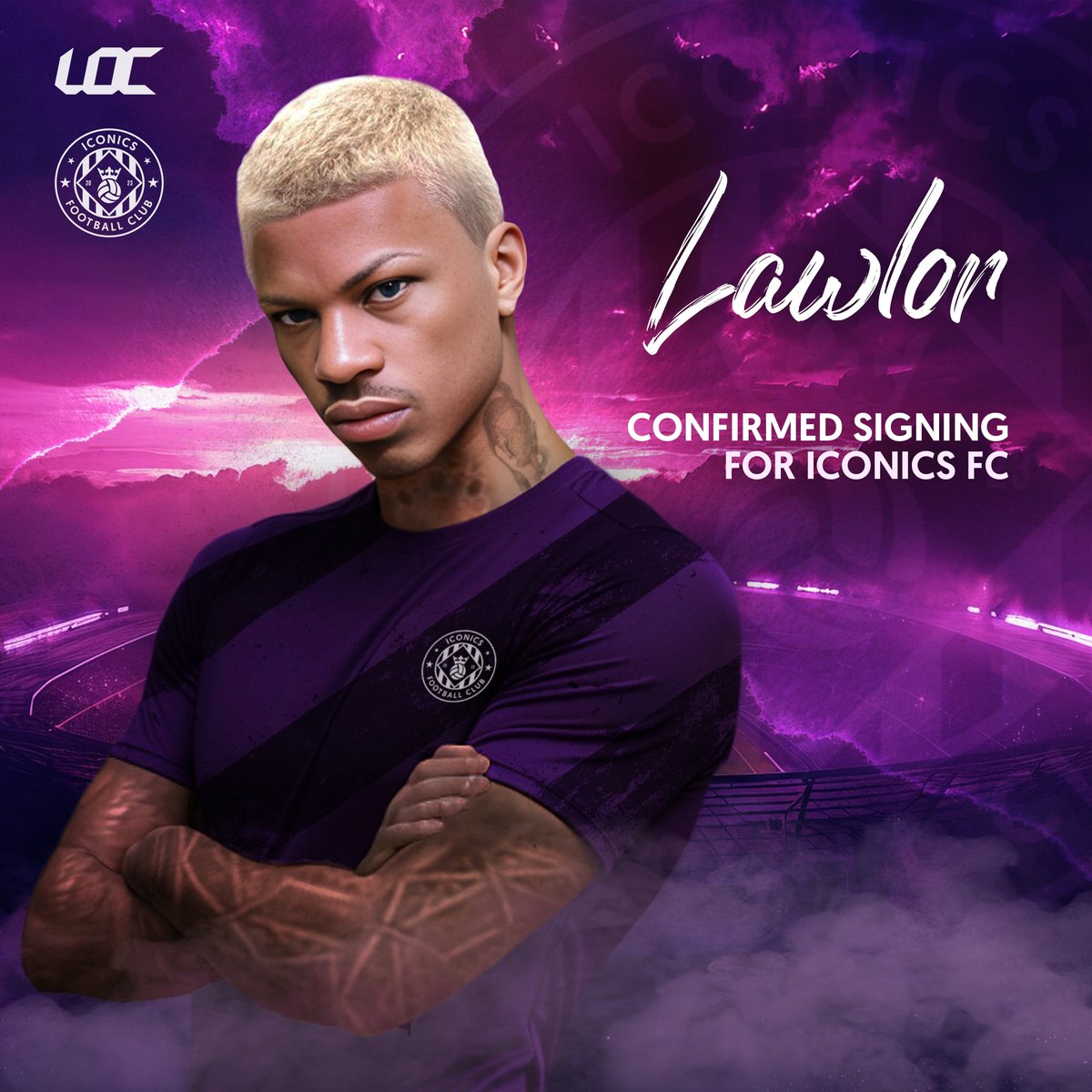 🚨🟣🐷 BREAKING: Lawlor has just snubbed joining <a href="/LocMochdrePigs/">LOC Mochdre Pigs</a> and has decided to join Iconics FC, here we go!

Crazy saga between both clubs, Pigs were known to have the deal done and dusted but final contract was never signed. 🐍

Lawlor will be an Iconics FC player! 🤯