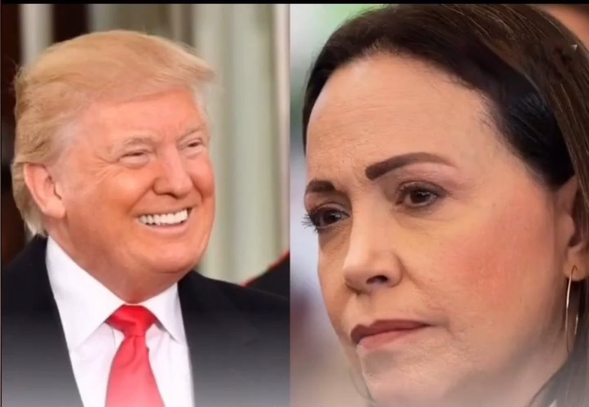 Jhonffonseca's tweet photo. 🚨 🇺🇸URGENTE: DONALD TRUMP
AFIRMA QUE MARIA CORINA ES LA LÍDER Y ESPERANZA DE TODA VENEZUELA:

¿ESTÁS DE ACUERDO? https://t.co/AegXj7z6YI