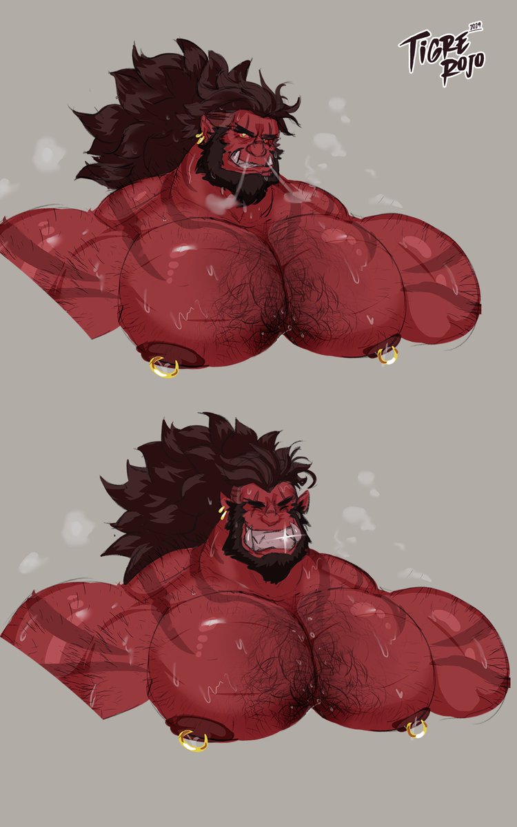 Tigrerojo_01's tweet photo. Big orc Pecs😈 https://t.co/kRkYwI7zHc