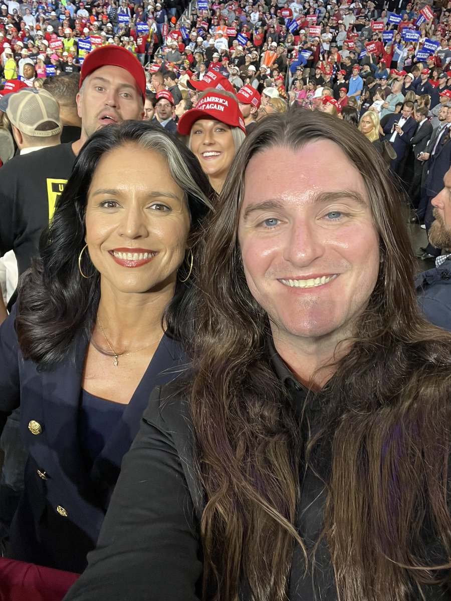 I thanked <a href="/TulsiGabbard/">Tulsi Gabbard 🌺</a> for her help &amp; welcomed her to the Republican Party. 

Told her we’re so thankful to have her.