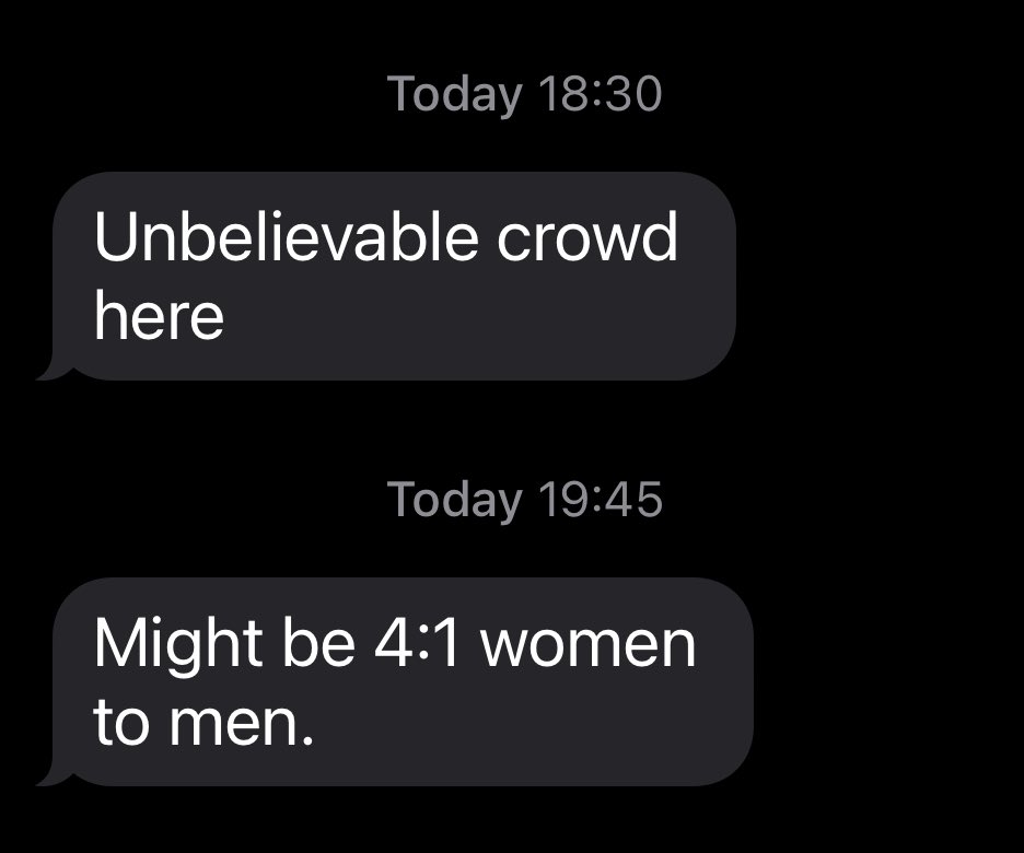 Texts from a friend in Philadelphia tonight