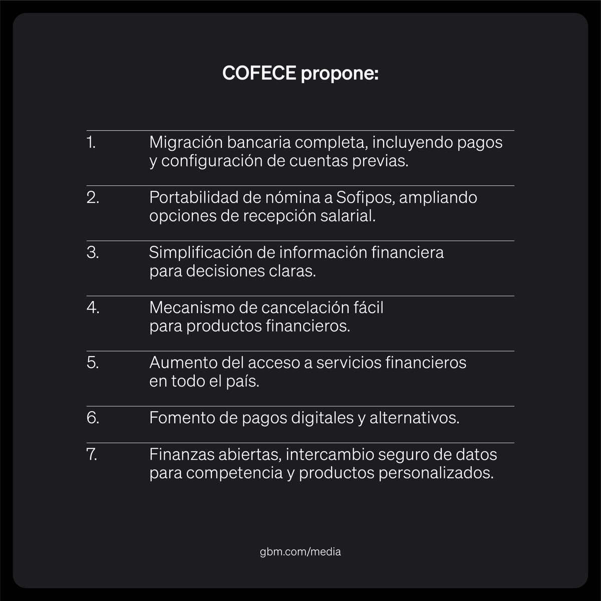 GBM_mx_'s tweet image. COFECE busca impulsar la competencia y la inclusión financiera para que más personas tengan acceso a servicios financieros digitales de calidad a precios justos.
#COFECE #FintechMX