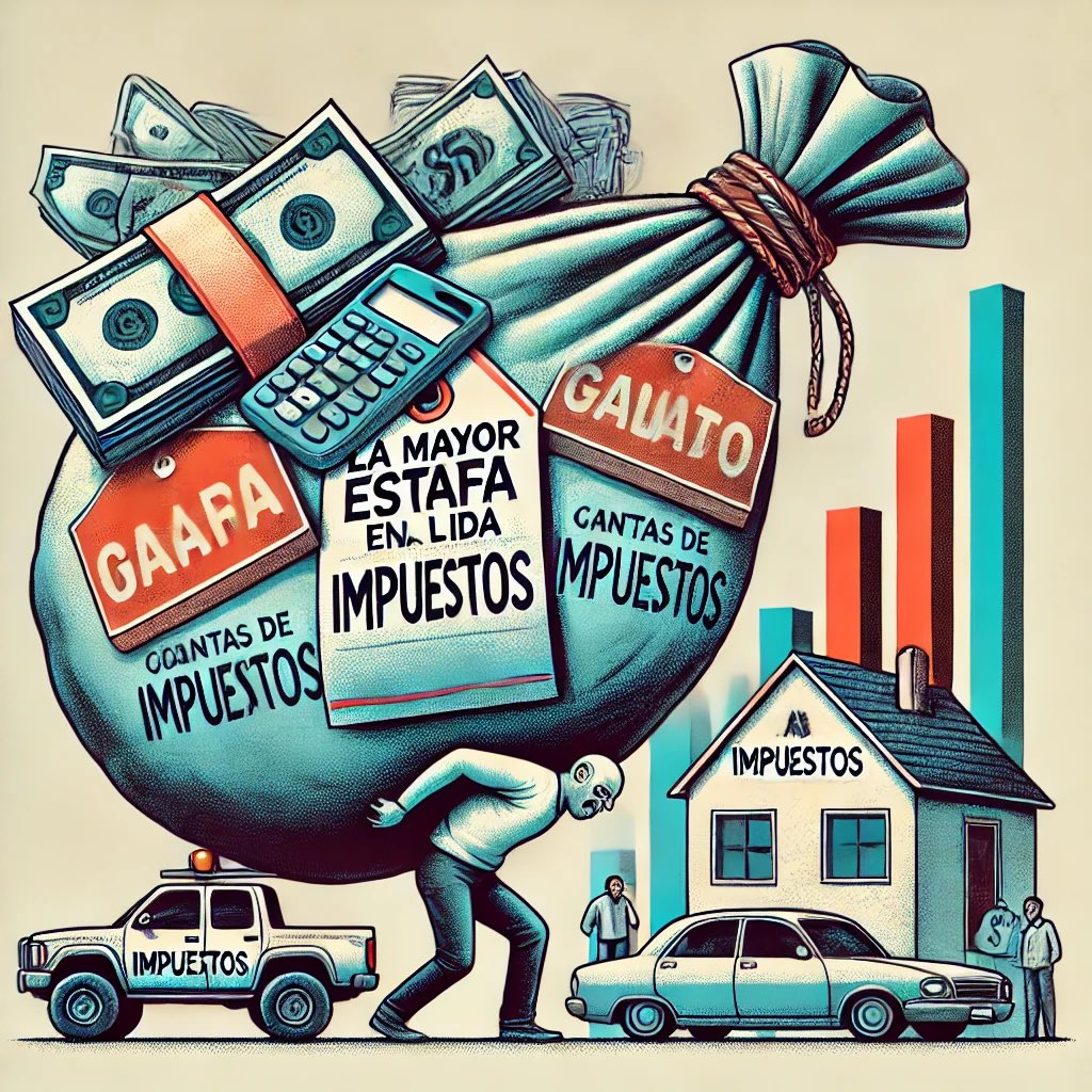 RicardoBSalinas's tweet image. La mayor estafa en la que el gobierno te jode la vida y vive de ti es:

Pagar impuestos sobre el dinero que ganas.

Pagar impuestos sobre el dinero que gastas.

Y pagar impuestos sobre las cosas que compraste con el dinero por el que ya pagaste impuestos, como inmuebles, coches,