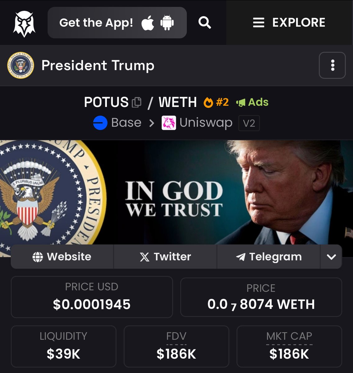 POTUS President Trump - (fan account) tweet media