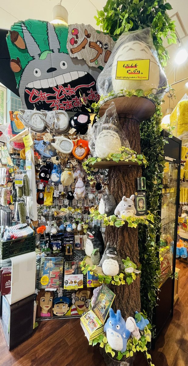 EmifuruV's tweet photo. おはようございます！
出勤するとジブリコーナーに木がはえてました🌲
BIGトトロが見守っております👀 https://t.co/QlRZnzecsR