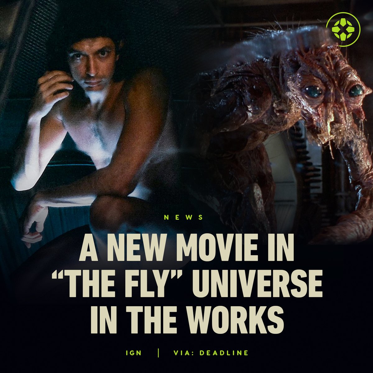 IGN's tweet photo. The new movie is "set in the universe" of The Fly, rather than being a straightforward remake and it's not coming from David Cronenberg.

For more info: https://t.co/61hpC7FYGj https://t.co/wawJACjHds