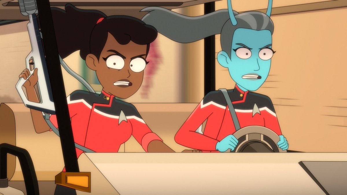 POV: You agreed to let your bestie drive, and now you’re rethinking everything. #StarTrekLowerDecks