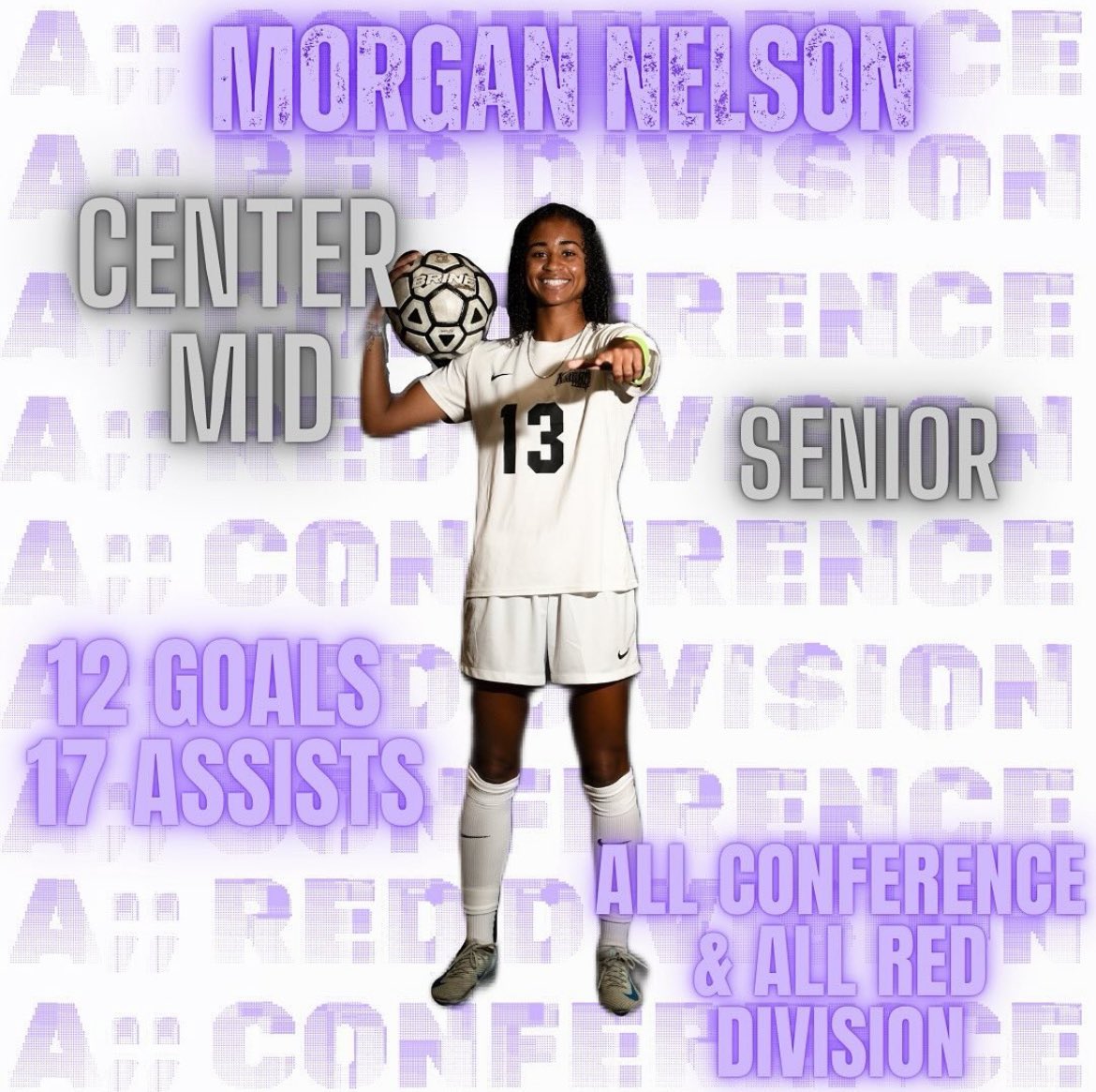 All-conference and all- red division!!💜🤍