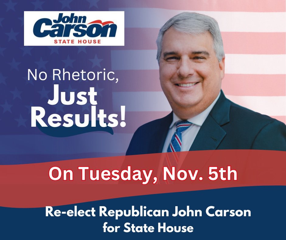 rep_johncarson's tweet photo. Election Day is here! Make a plan to go vote. To find your voting precinct, go here: https://t.co/1gEDDWfWLJ #HD46 #NoRhetoricJustResults https://t.co/cySedhwPNG