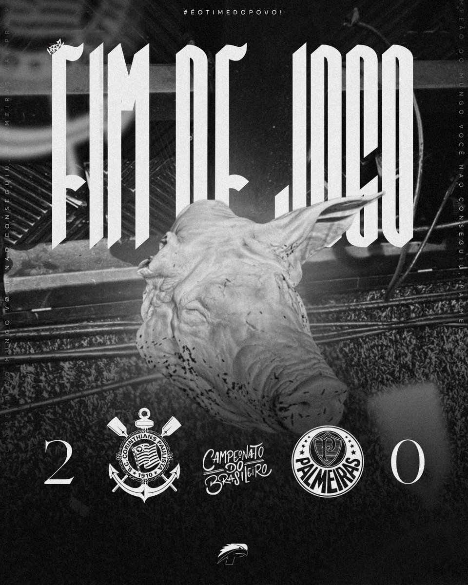 2º T | 52’ FIMMMMMMMMMMMMMMM DE JOGOOOOOOOOOOOOOOOO!!! 

Com gols de Rodrigo Garro e Yuri Alberto, o Corinthians vence o Palmeiras por 2 a 0!

🎨 [<a href="/guixhernandez/">guilherme</a>]
#TDP | #SCCPxPAL (2-0)