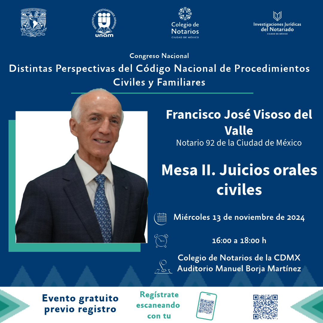 colegionotarios's tweet photo. En la Mesa II: Juicios Orales Civiles, expertos en derecho analizarán los avances, desafíos y oportunidades de este modelo, brindando una visión práctica y actualizada. ¡Regístrate para asistir! https://t.co/B0oJUVoc7u https://t.co/MNFRwBRQj2