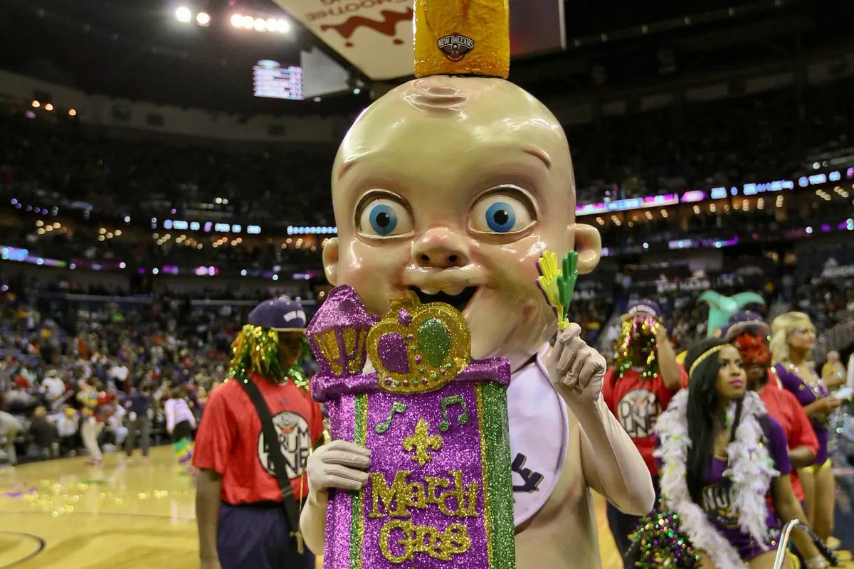 TimDunkman's tweet image. Starting tonight for the New Orleans Pelicans…. King Cake Baby

It may not score a ton but it will haunt the Blazers for weeks to come