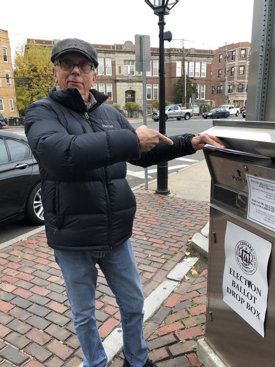 Dropped off my mail-in ballot today. Please vote. We’re counting on you. This election is too important.