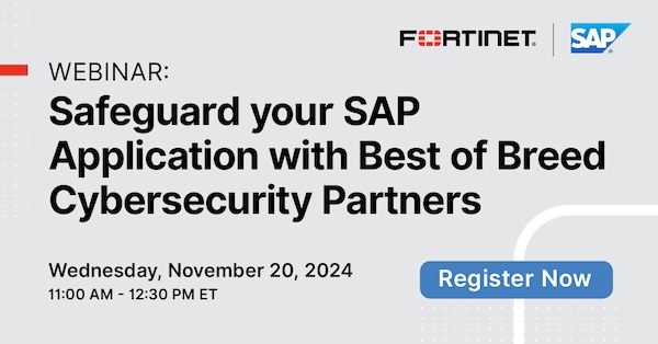 jennmcdonald's tweet photo. Learn from @Fortinet, @SAP and @Accenture thought leaders as they reveal the latest strategies, best practices and insights for protecting your most critical systems from emerging #CyberThreats in this webinar.

🗓️ November 20 | 11 AM ET

Register today: https://t.co/qbQ9wWkhOi https://t.co/qU7GVulIK4