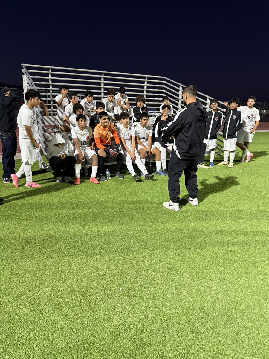 Halftime. Canyon springs is up 1-0