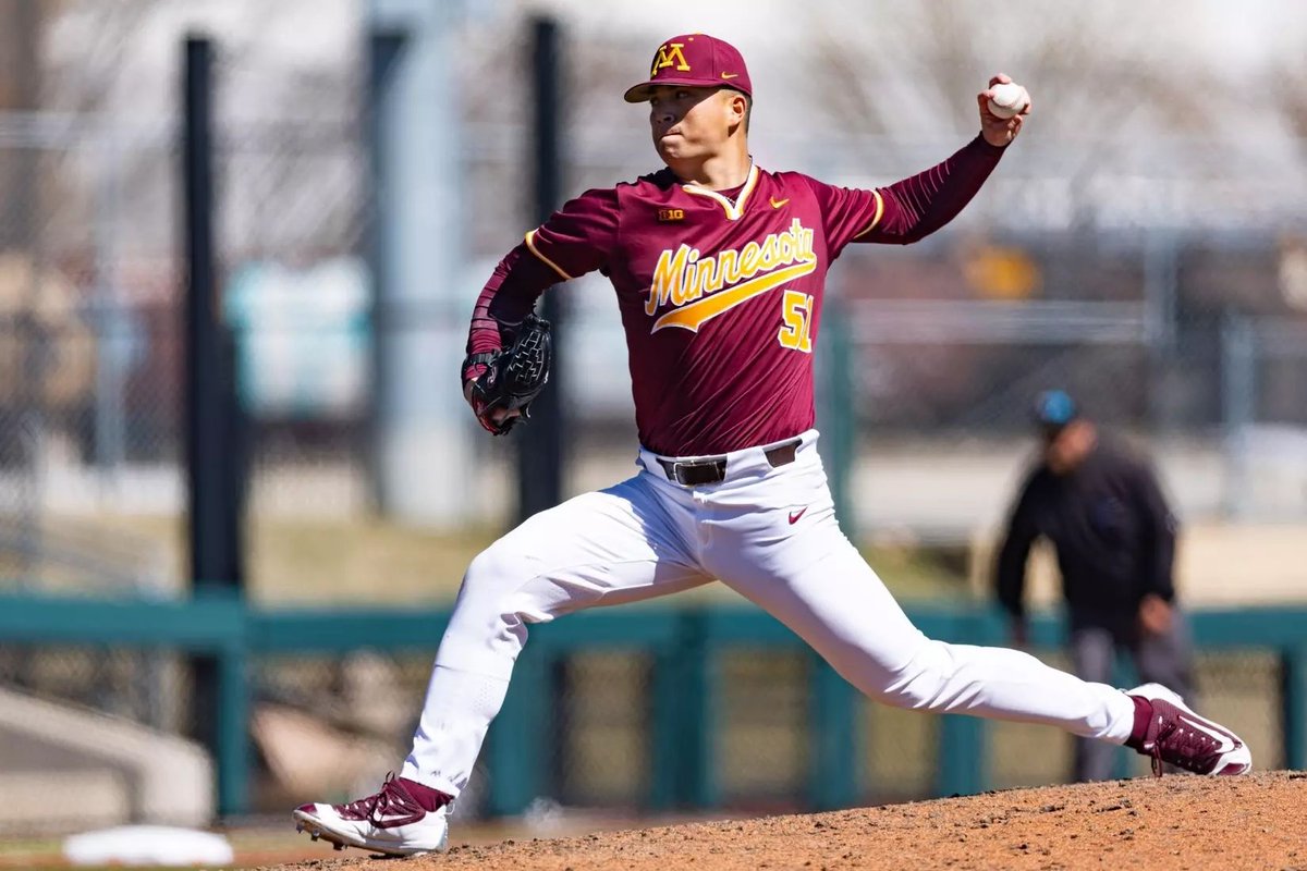D1Baseball (@d1baseball) on Twitter photo .<a href="/GopherBaseball/">Minnesota Baseball</a>'s most effective bullpen arm in 2024, <a href="/thor_justin33/">Justin Thorsteinson</a> is back after receiving a waiver to be able to return for his fifth year.
The lefty went 4-3 with a 3.38 ERA over 37 1/3 innings in 18 games last year.
<a href="/KinaTraxInc/">KinaTrax</a> Fall Report ๐ buff.ly/4hwClDk .<a href="/GopherBaseball/">Minnesota Baseball</a>'s most effective bullpen arm in 2024, <a href="/thor_justin33/">Justin Thorsteinson</a> is back after receiving a waiver to be able to return for his fifth year.
The lefty went 4-3 with a 3.38 ERA over 37 1/3 innings in 18 games last year.
<a href="/KinaTraxInc/">KinaTrax</a> Fall Report ๐ buff.ly/4hwClDk