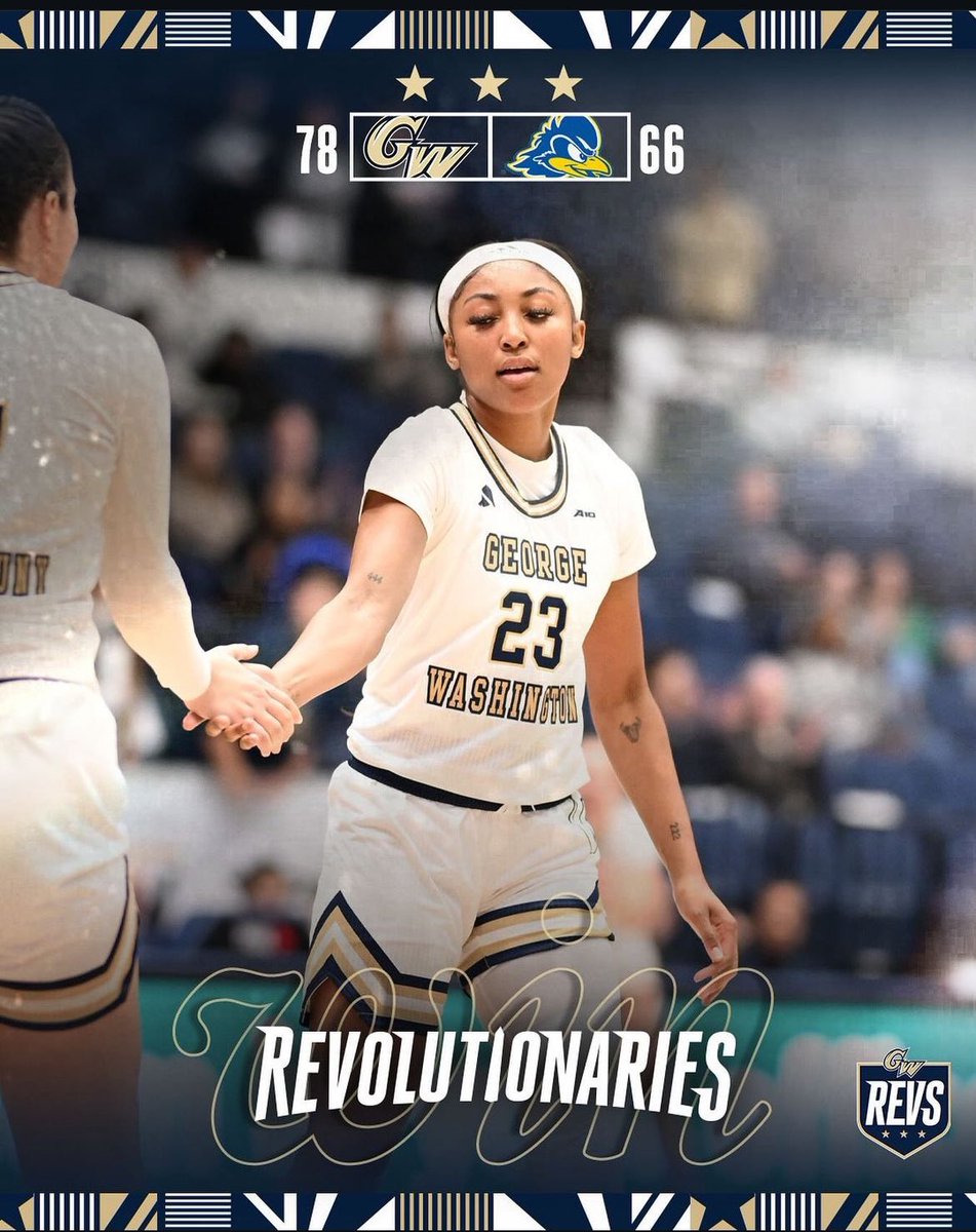 camitapias_2's tweet photo. Year three with Byron Kerr supporting @GW_WBB and the season opener brought a win! Nothing better than basketball season back in action. Let’s go, team!
#RaiseHigh #GoRevs 💛💙 https://t.co/N8jEmcZhgO
