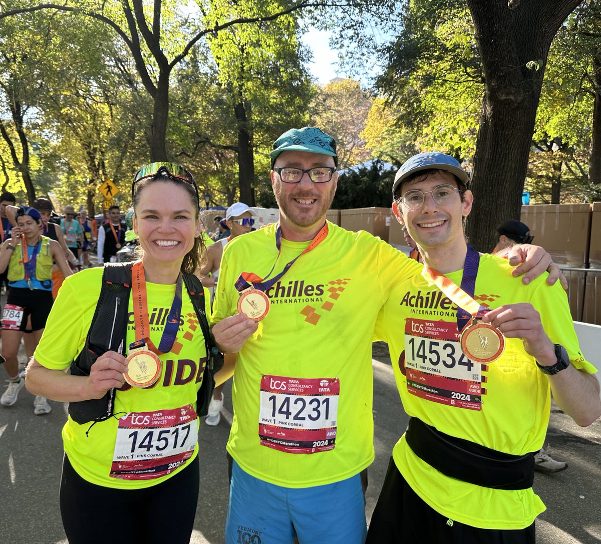 I guided a visually impaired friend through the NYC Marathon yesterday. I’m still processing my thoughts after the race, but I wanted to share our finish line photo. There’s no better feeling in the world.