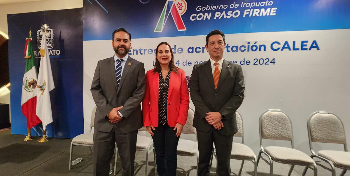 AdrianMataOsio's tweet photo. Desde el Secretariado Ejecutivo del Sistema Estatal de Seguridad Pública #SESEP, reconocemos el esfuerzo que realiza la autoridad municipal de #Irapuato, para fortalecer sus instituciones de seguridad pública.
Felicidades por la entrega de la Acreditación #CALEA. https://t.co/atNKzE1unh