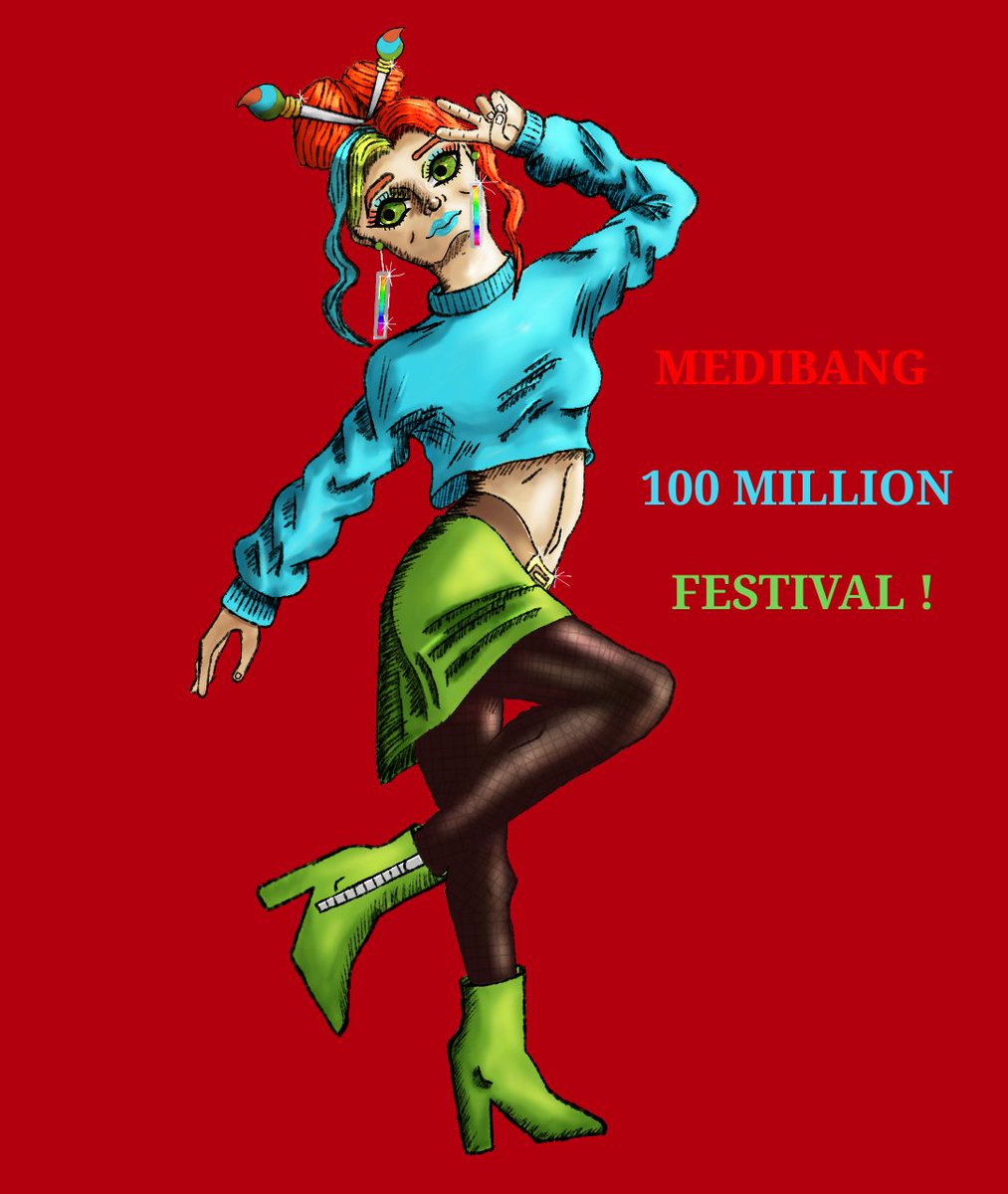 HarrellJahmai's tweet photo. @MediBangPaint_e #MediBang100MDownloads https://t.co/I4VB2sMkFC