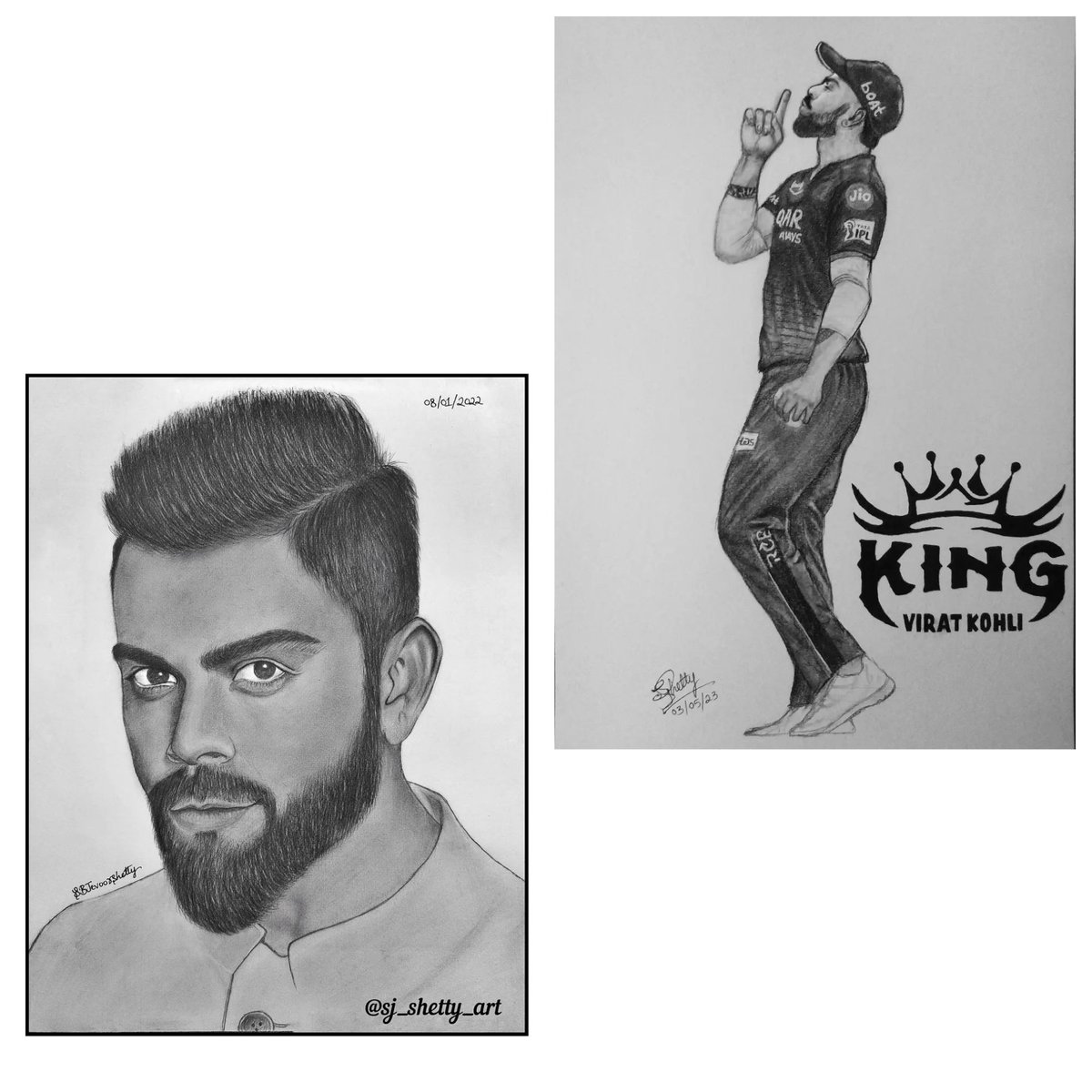 Sadanandjshetty's tweet photo. 𝐇𝐀𝐏𝐏𝐘 𝐁𝐈𝐑𝐓𝐇𝐃𝐀𝐘
@𝒗𝒊𝒓𝒂𝒕.𝒌𝒐𝒉𝒍𝒊👑❤️
#myartwork

#HappyBirthdayViratKohli 
#ViratKohli #ViratKohli𓃵 #HappyBirthdayKingKohli #viratkholi 
#art #drawthisinyourstyle #drawingart https://t.co/zkfq9CHaSE