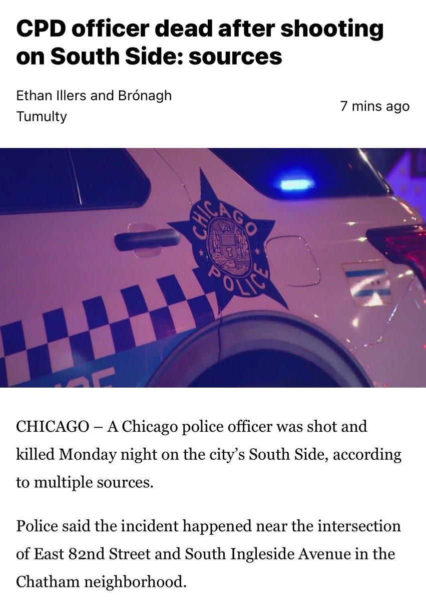 Prayers for Chicago Police Department 

😖💙🖤

#BlueLivesMatter #BackTheBlue #StopKillingUs